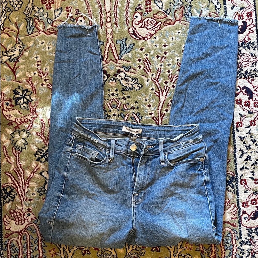 Good American Light Blue Skinny Jeans